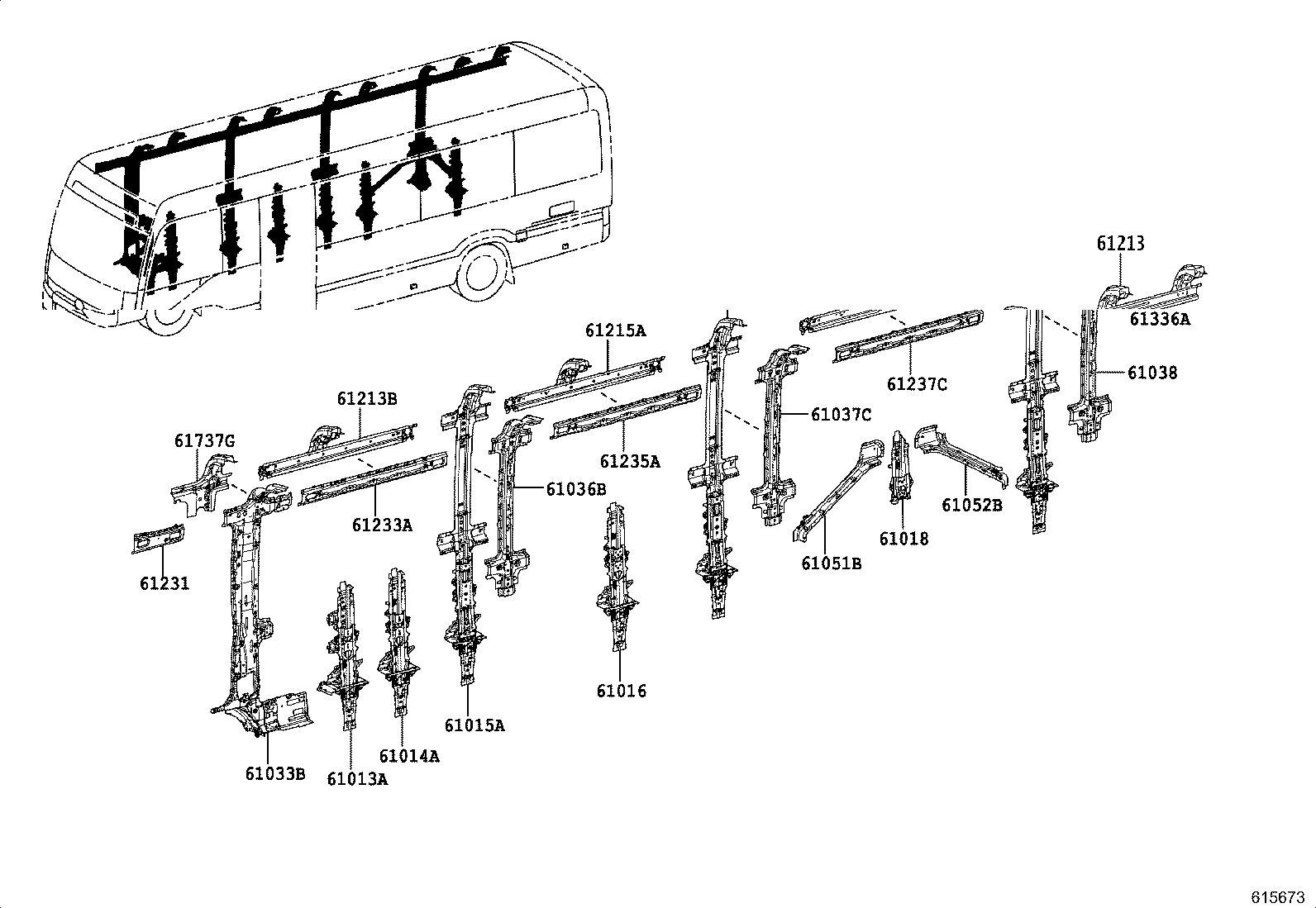 52133-36020 BRACKET, FRONT BUMPER, RH product image