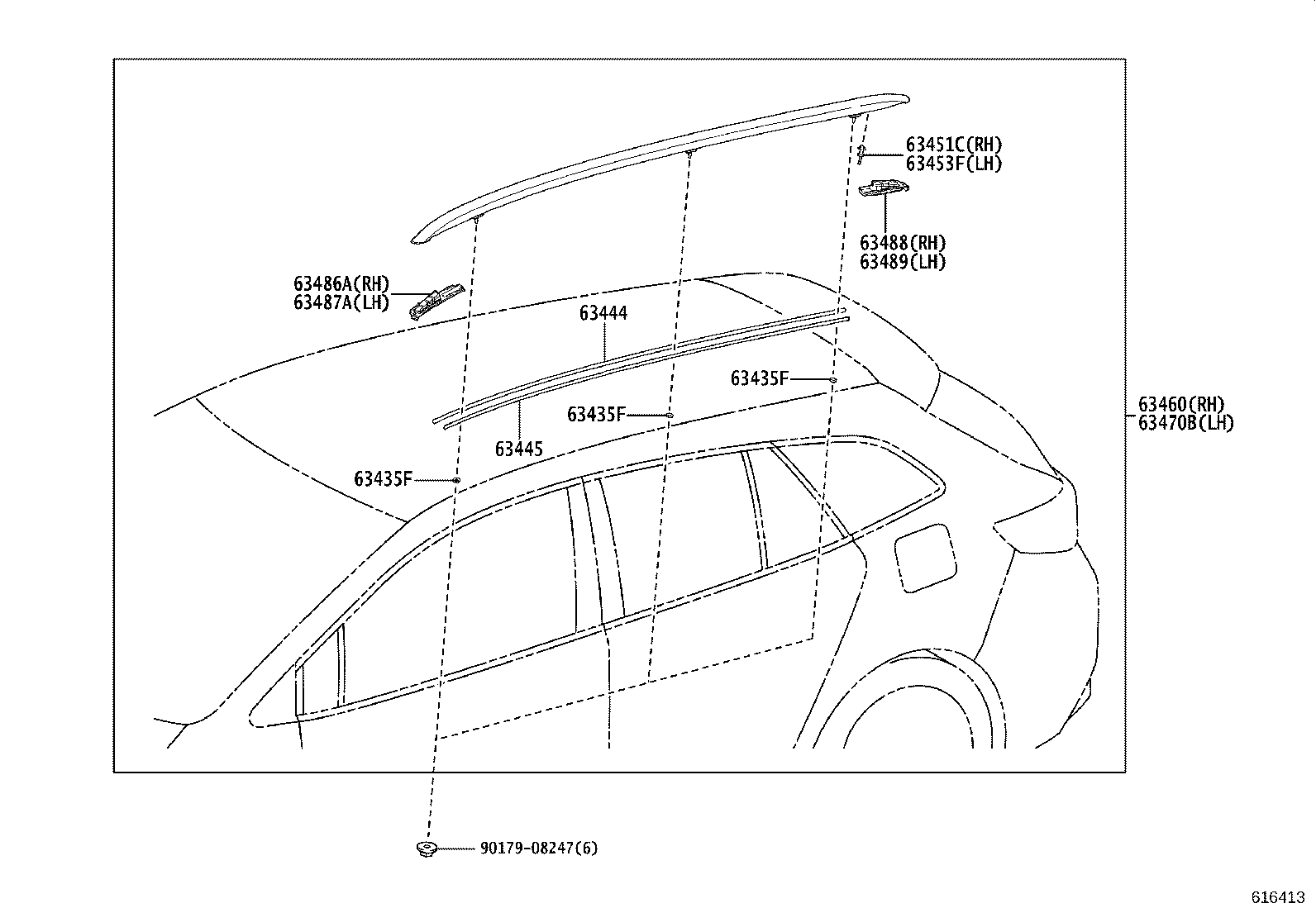 63111-12B40 PANEL, ROOF product image
