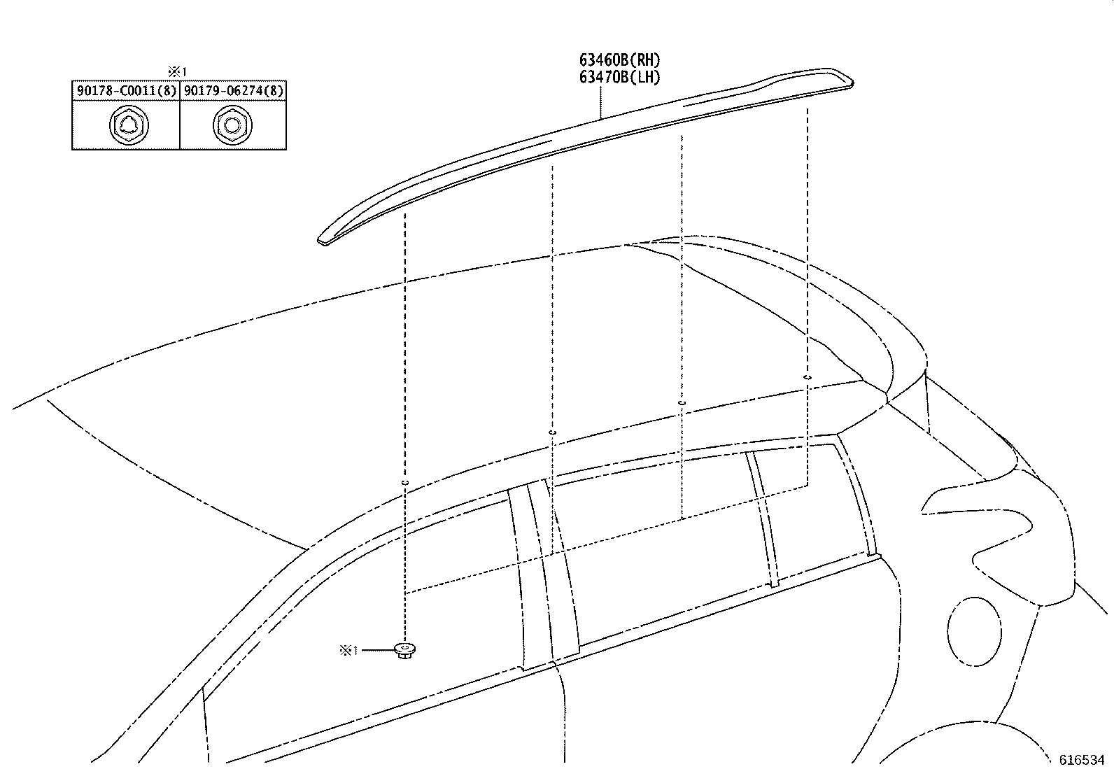 63111-YL020 PANEL, ROOF product image