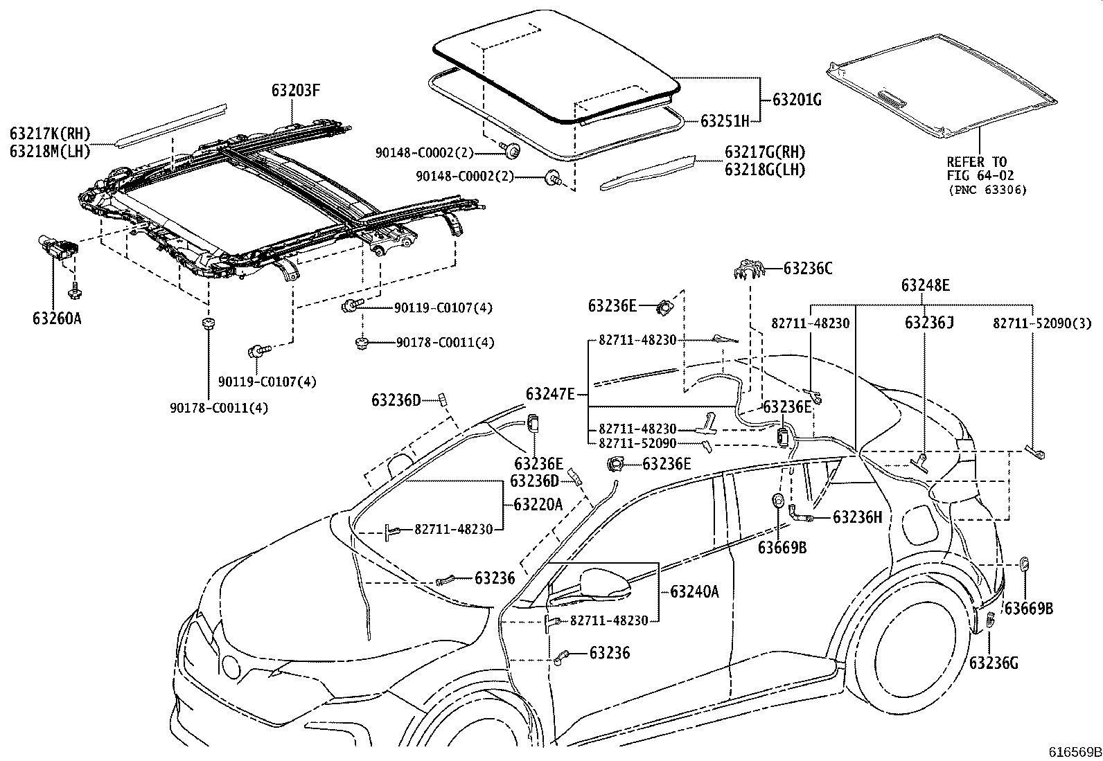 63142-F4020 REINFORCEMENT, ROOF PANEL, NO.2 product image