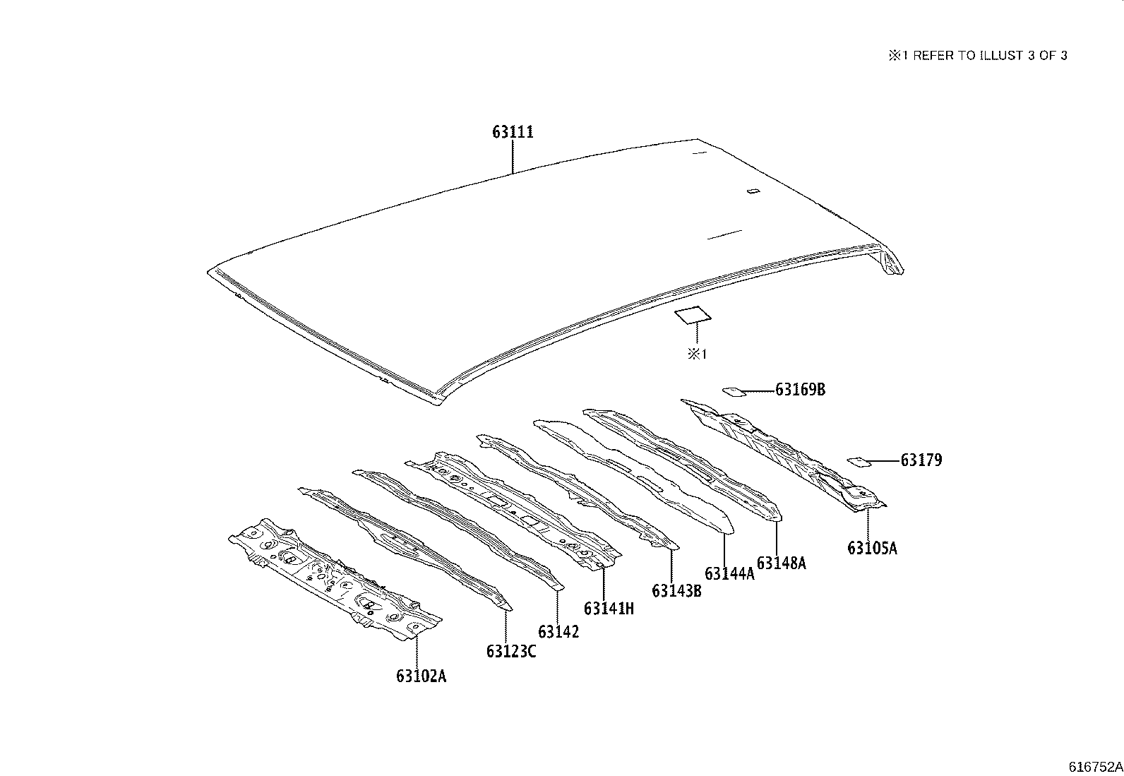 63105-52230 FRAME SUB-ASSY, BACK DOOR OPENING product image