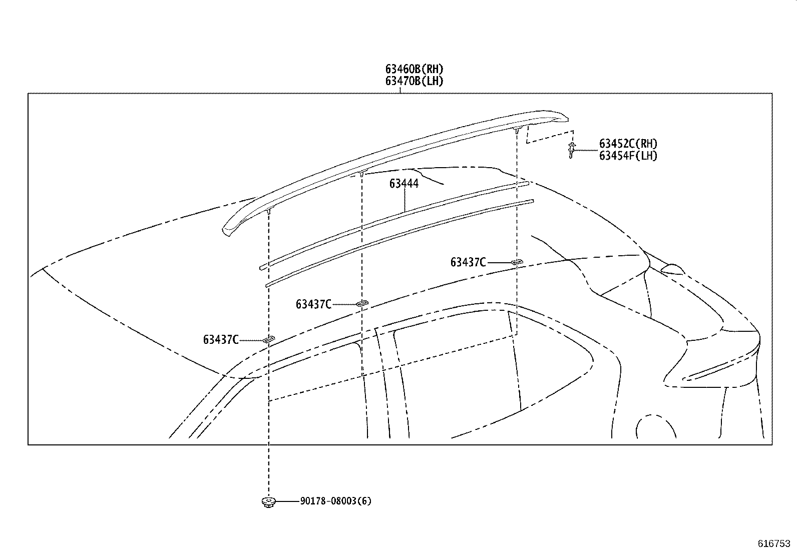 63105-52230 FRAME SUB-ASSY, BACK DOOR OPENING product image