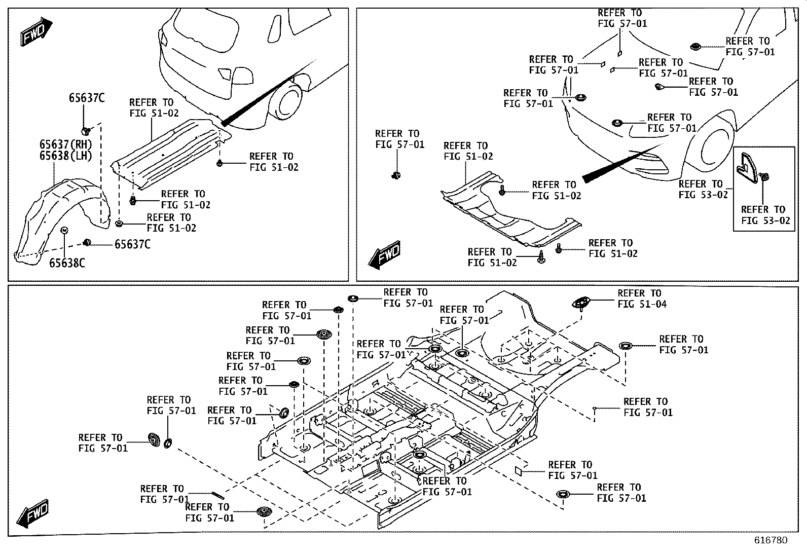 62622-WC003 TROUGH, BACK DOOR OPENING, LH product image