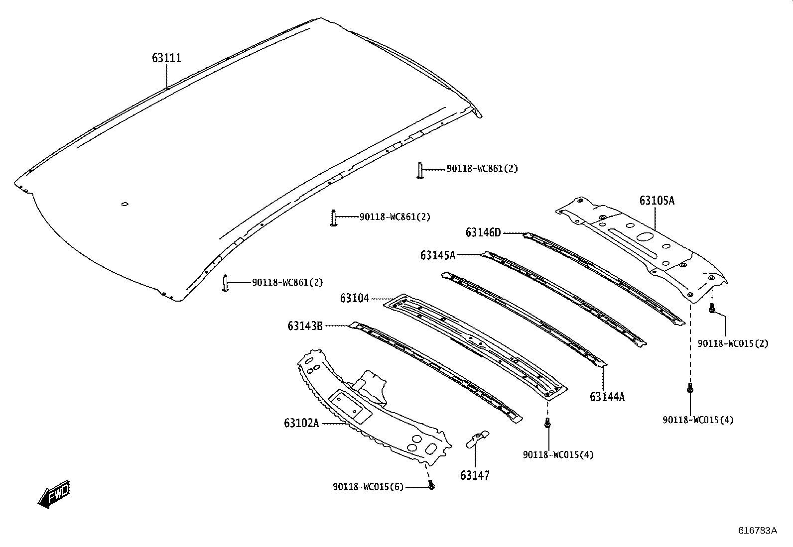 63146-WC002 FRAME SUB-ASSY, BACK DOOR OPENING product image