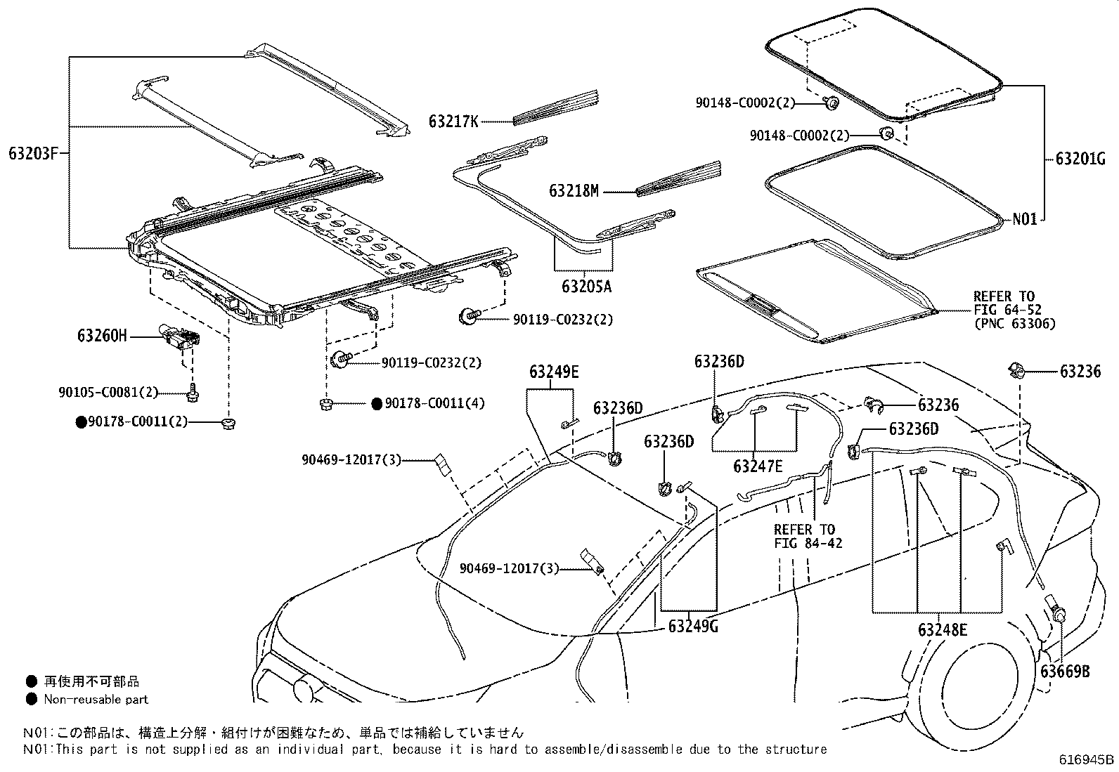 62404-0R060-C0 RACK ASSY, ROOF, LH product image