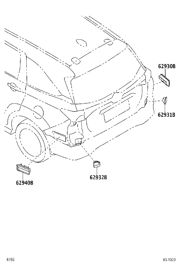 62930-BZ121 DUCT ASSY, QUARTER VENT, RH product image