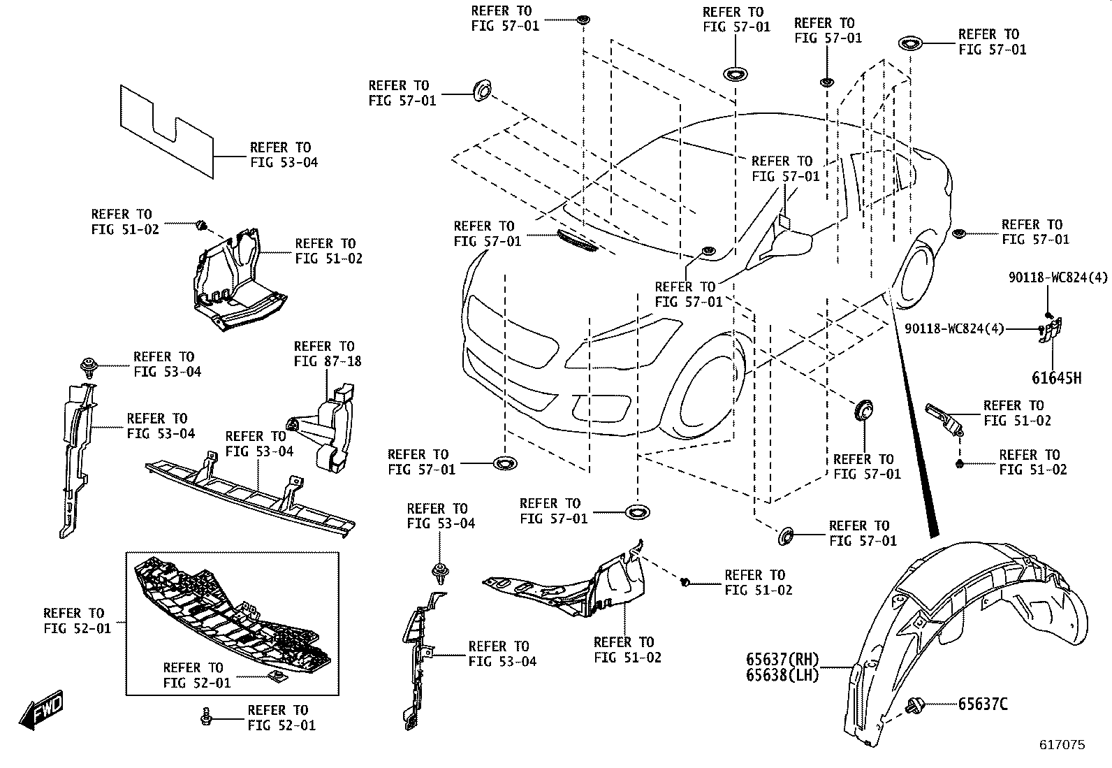 61631-WC005 PANEL, QUARTER WHEEL HOUSE, OUTER RH product image