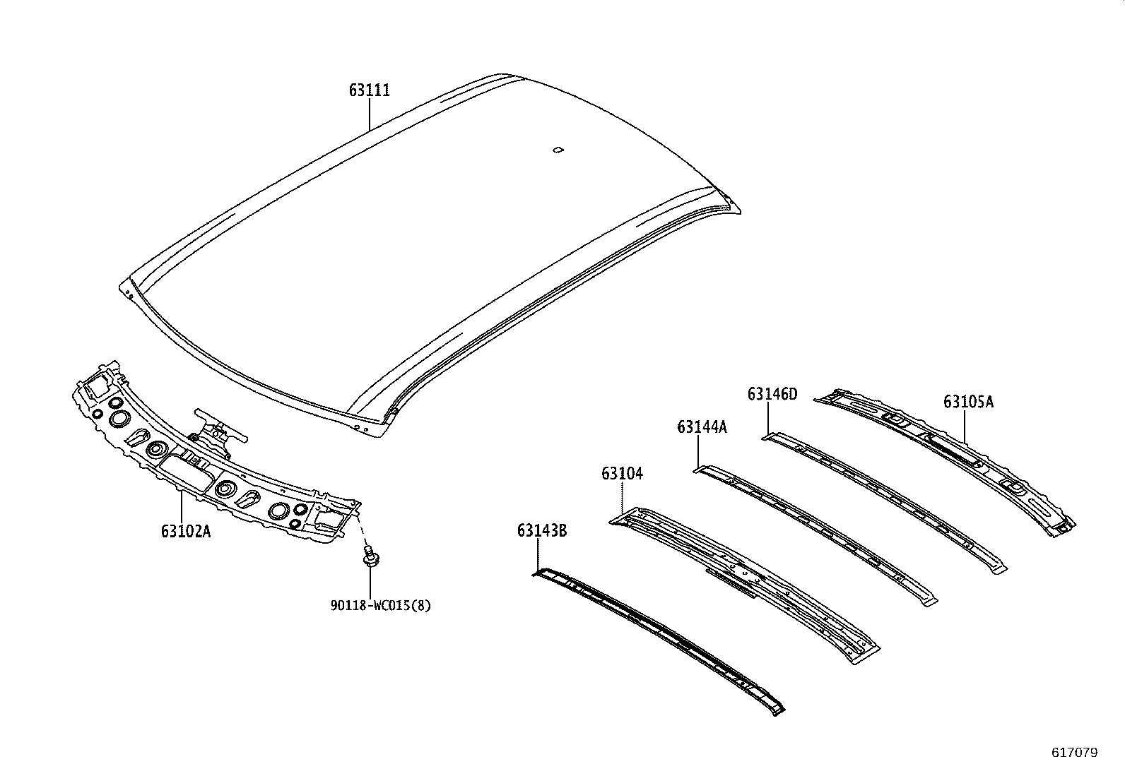 63146-WC003 FRAME SUB-ASSY, BACK DOOR OPENING product image