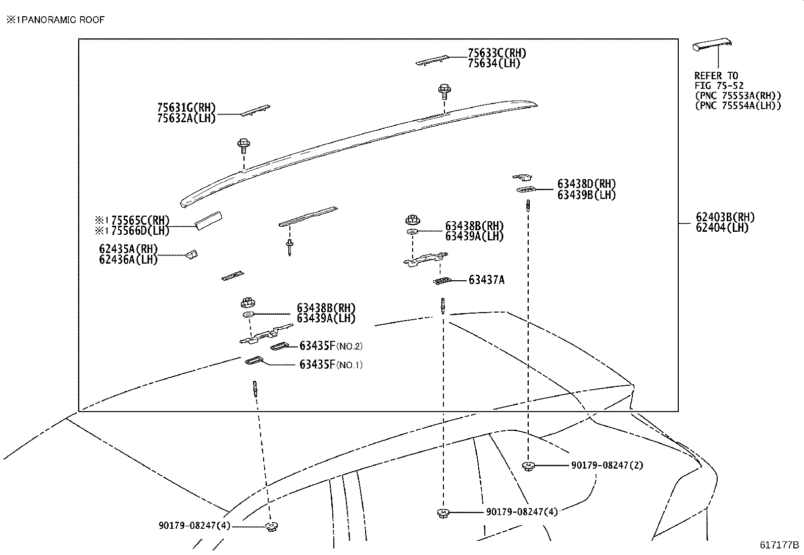 63200-42162-C1 HOUSING ASSY, SUN ROOF product image