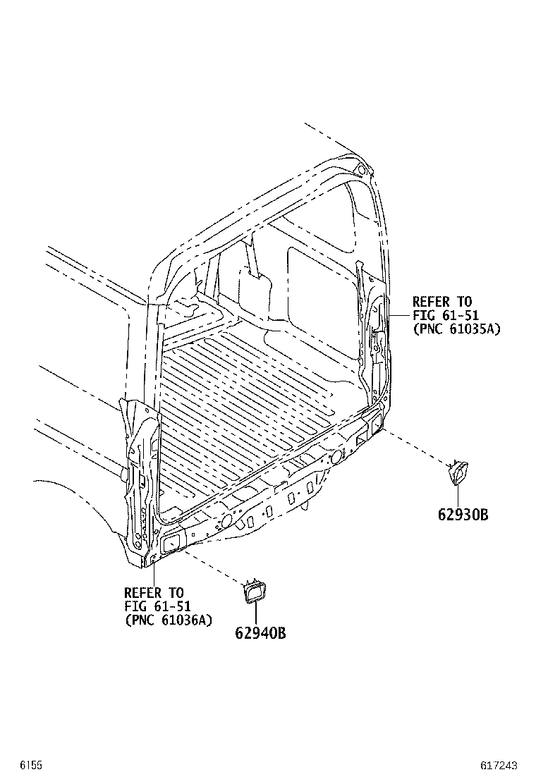 62930-B5030 DUCT ASSY, QUARTER VENT, RH product image