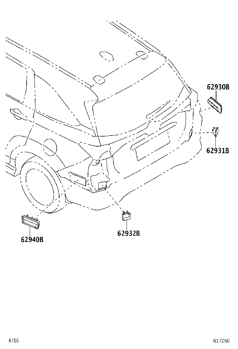 62930-BZ081 DUCT ASSY, QUARTER VENT, RH product image