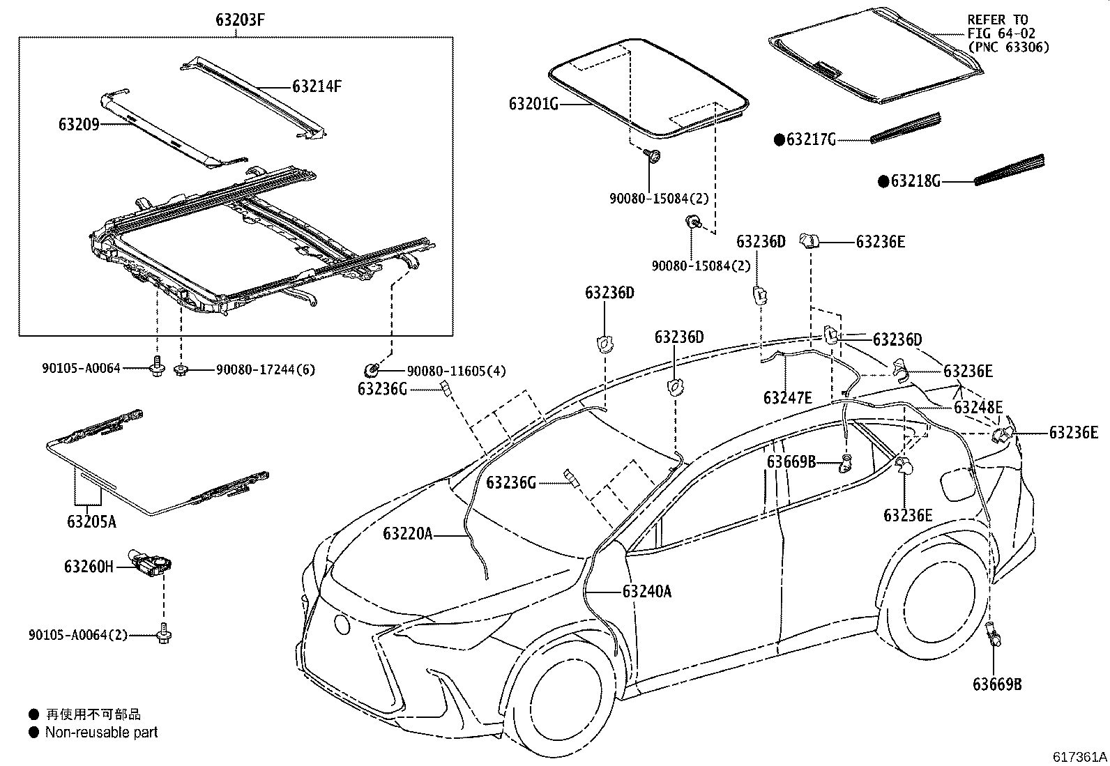 Toyota 63118-F6010 SUPPORT, ROOF PANEL, RH
