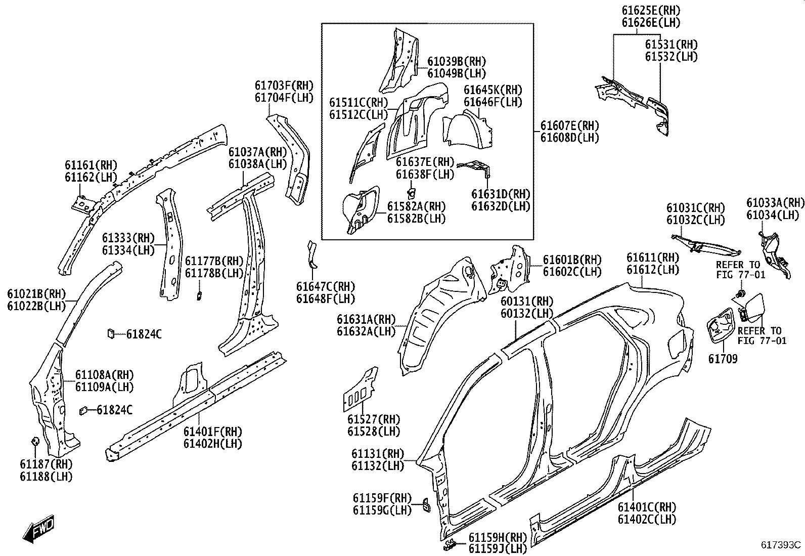 53837-WC005 BRACKET, COWL SIDE PANEL TO FENDER APRON product image
