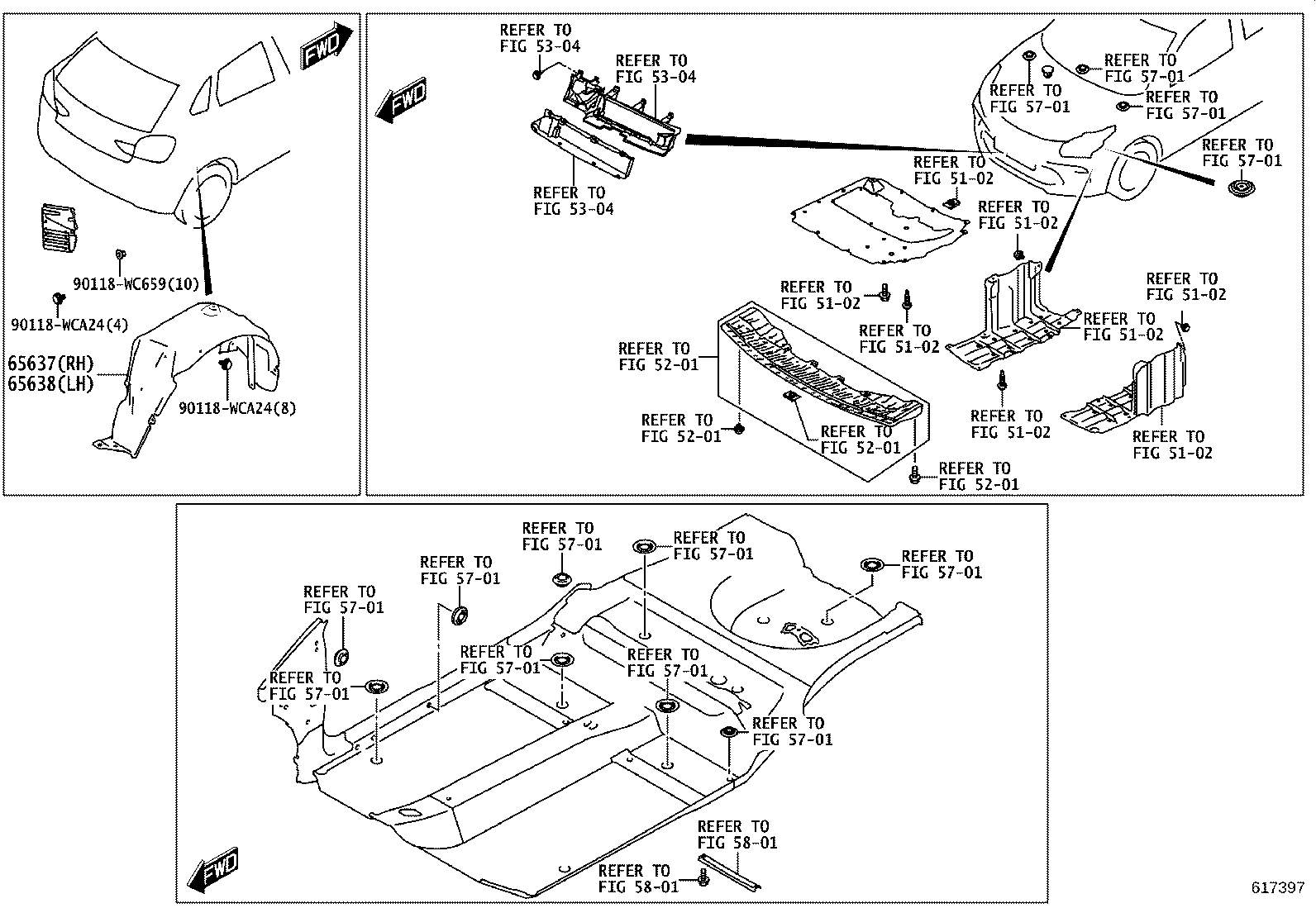 53837-WC005 BRACKET, COWL SIDE PANEL TO FENDER APRON product image