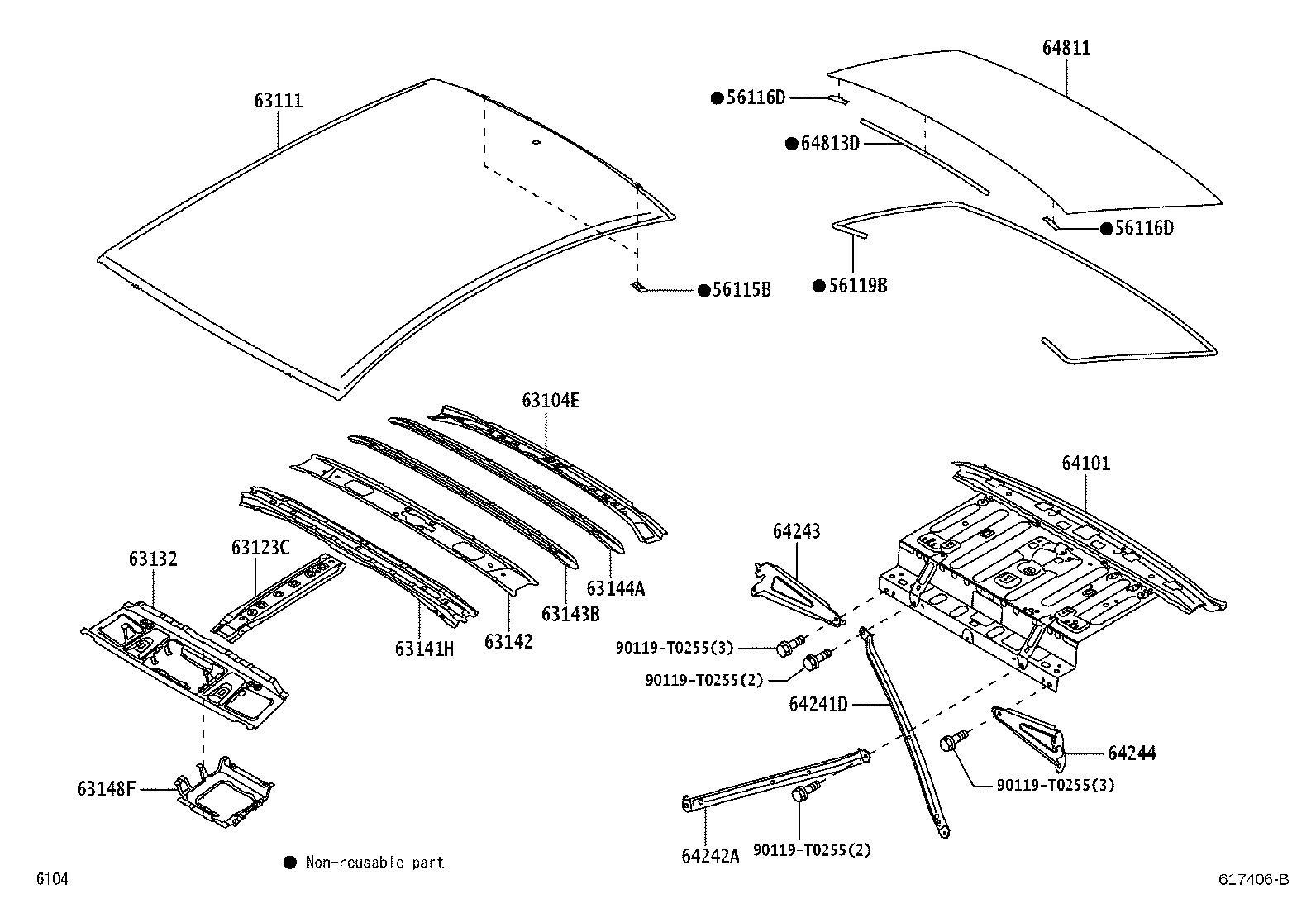64243-BZ010 PANEL, ROOM PARTITION, NO.2 RH product image