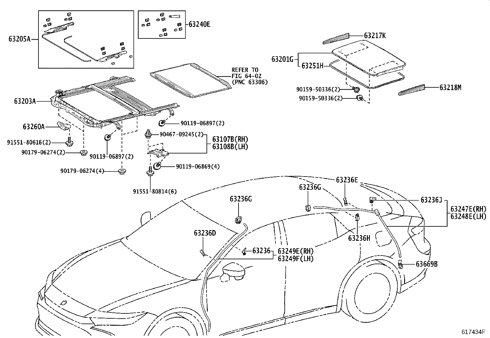 64801-30946 GLASS, BACK WINDOW product image