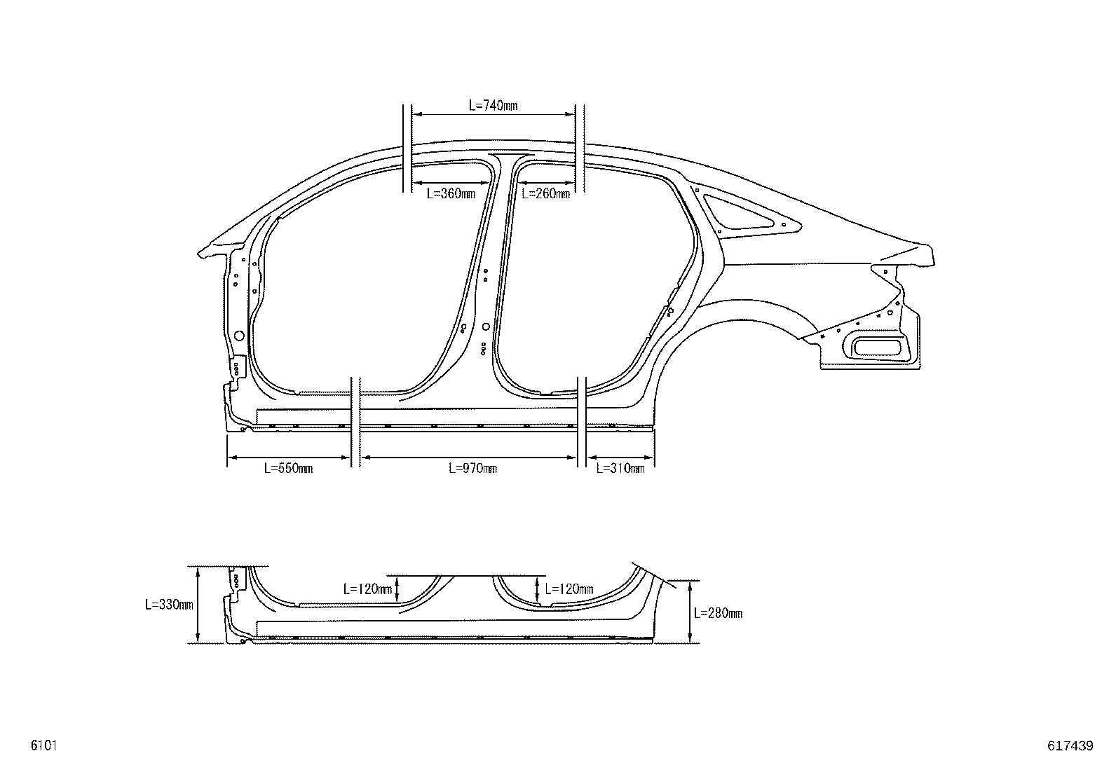 65638-BZ310 LINER, REAR WHEEL HOUSE, LH product image