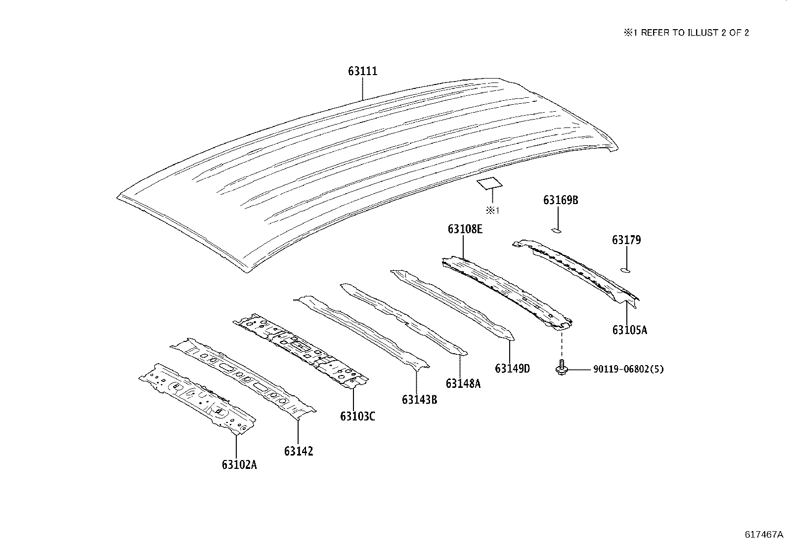 63105-52250 FRAME SUB-ASSY, BACK DOOR OPENING product image