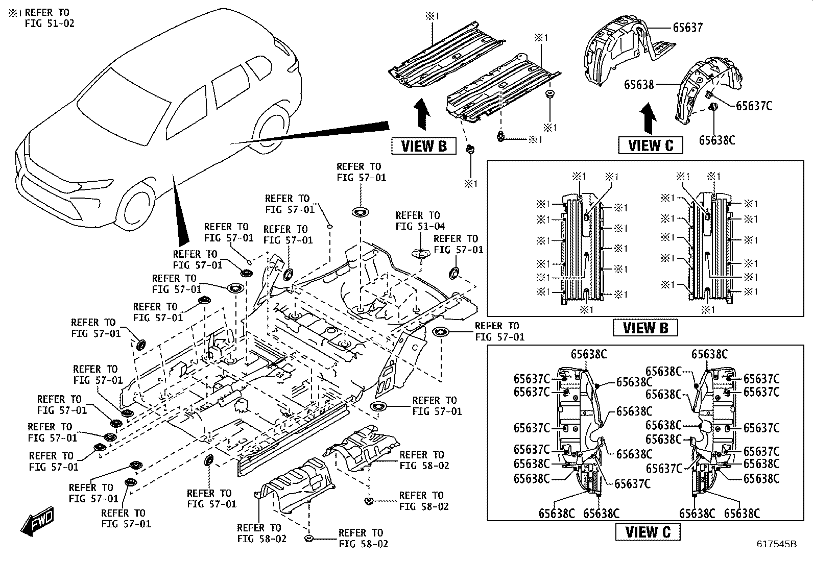 61631-WC008 PANEL, QUARTER WHEEL HOUSE, OUTER RH product image