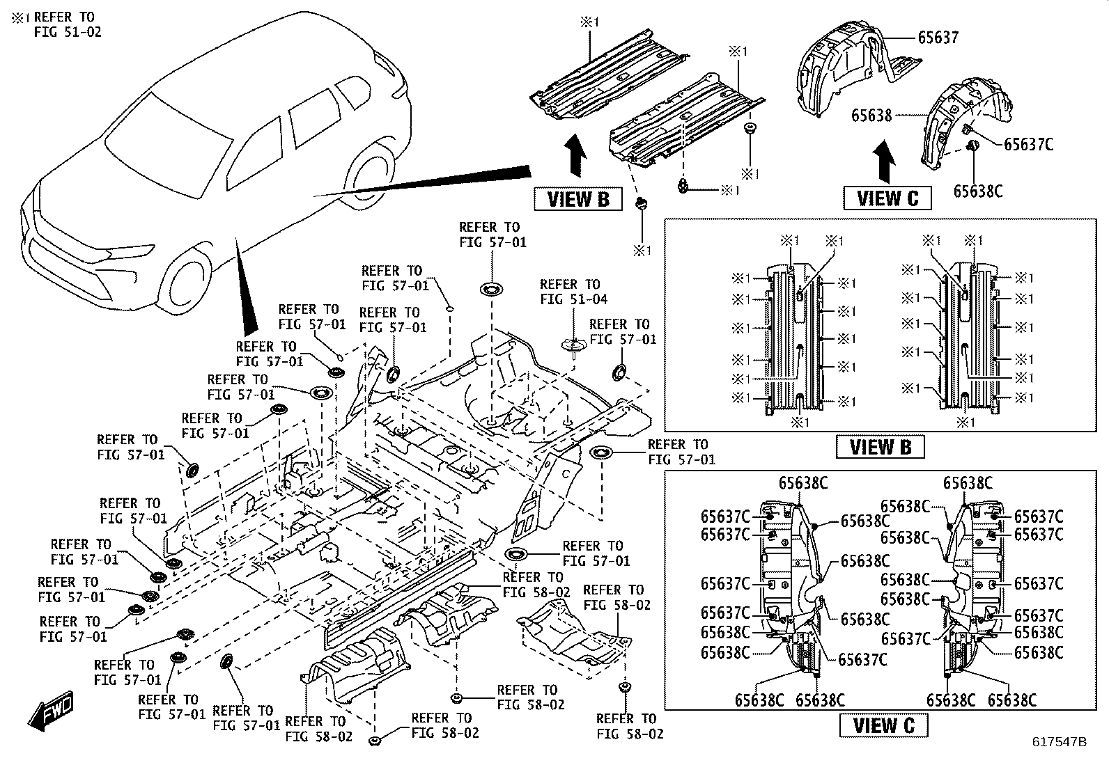 61631-WC008 PANEL, QUARTER WHEEL HOUSE, OUTER RH product image