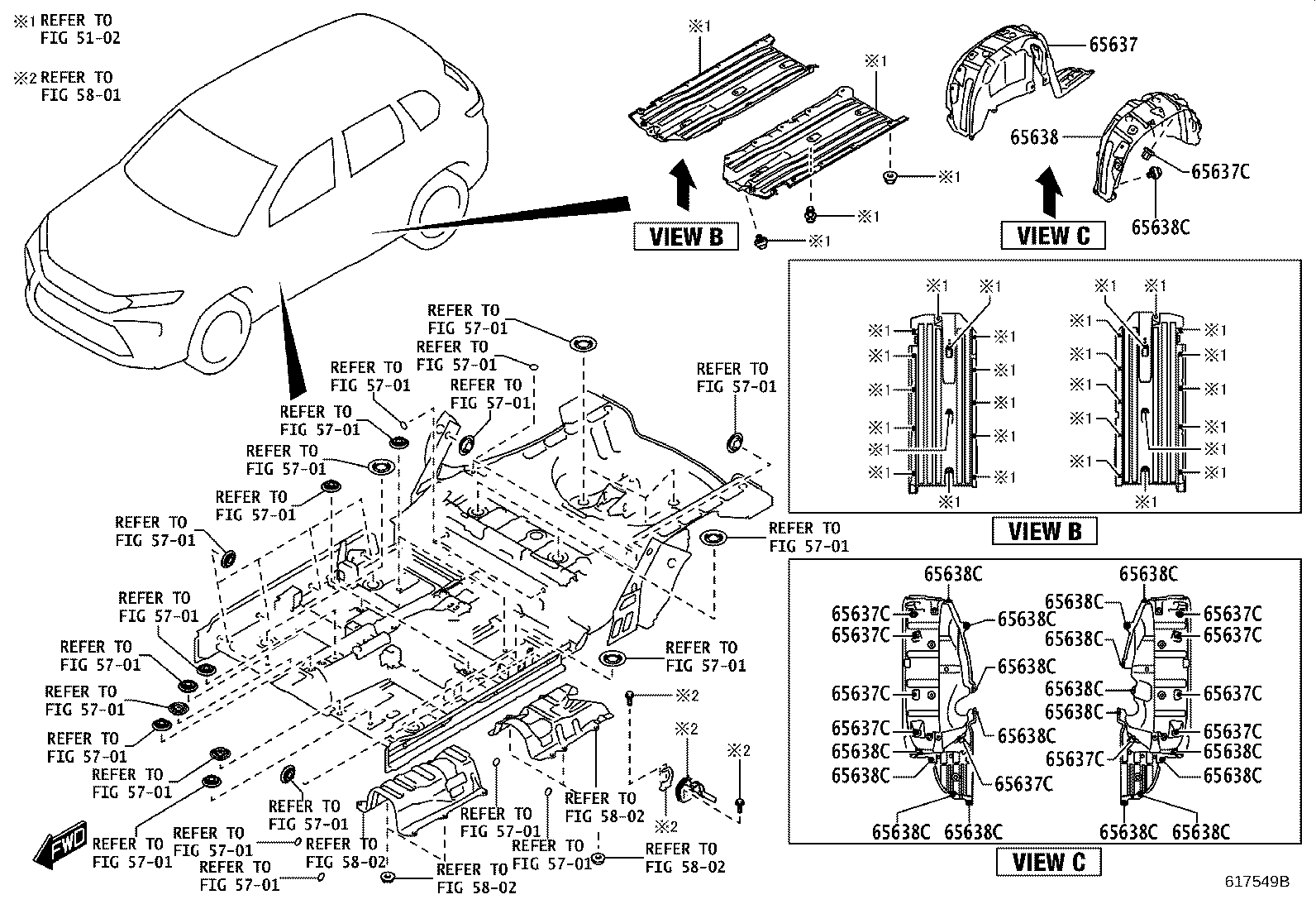 61631-WC008 PANEL, QUARTER WHEEL HOUSE, OUTER RH product image