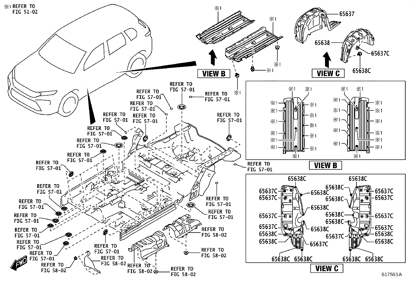 61631-WC008 PANEL, QUARTER WHEEL HOUSE, OUTER RH product image