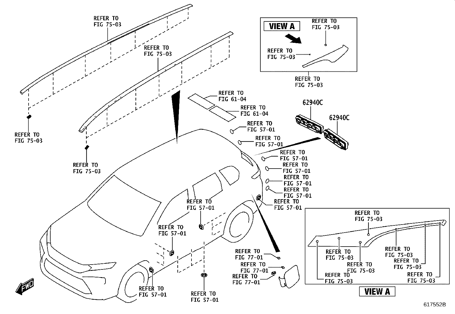62940-WC006 DUCT ASSY, QUARTER VENT product image