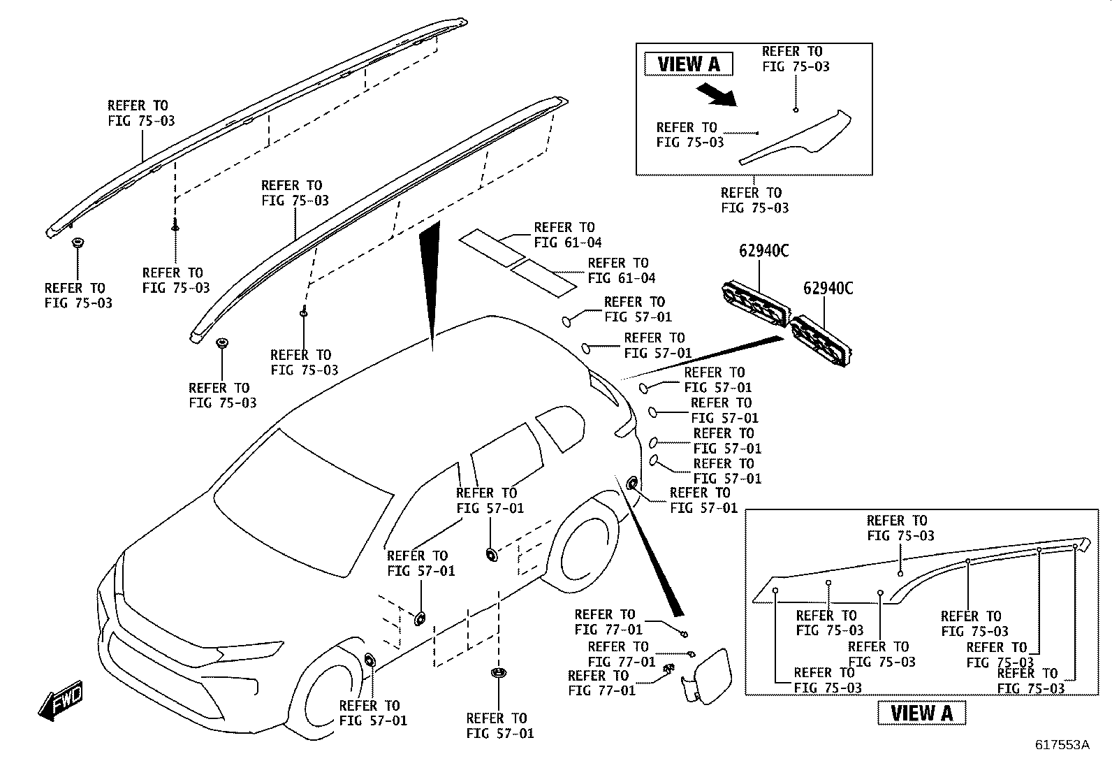 62940-WC006 DUCT ASSY, QUARTER VENT product image