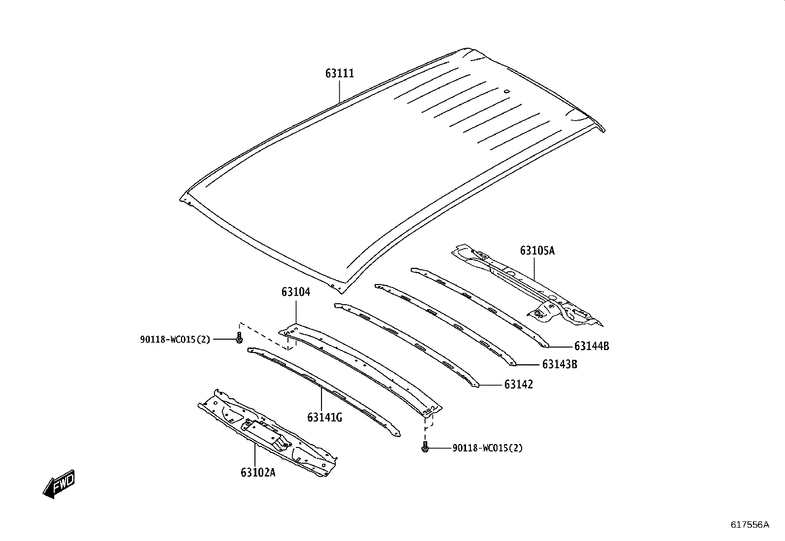 63146-WC006 FRAME SUB-ASSY, BACK DOOR OPENING product image