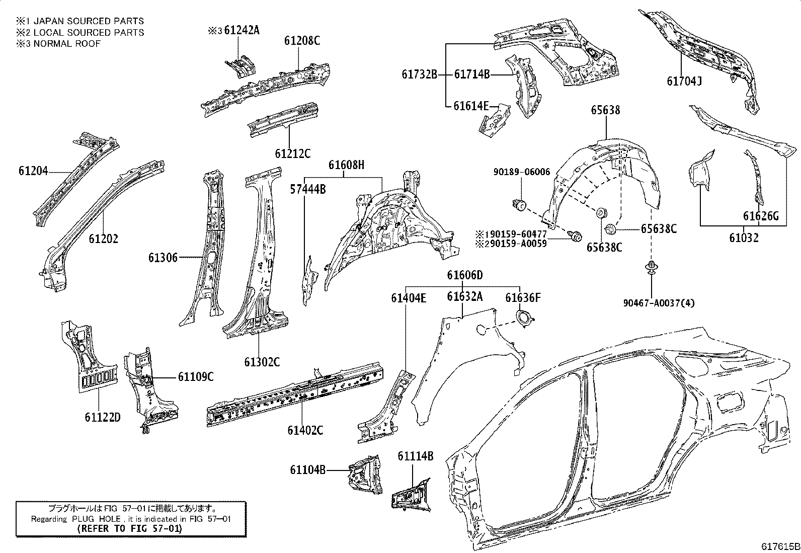 Thumbnail 2 for 61302-0E110
