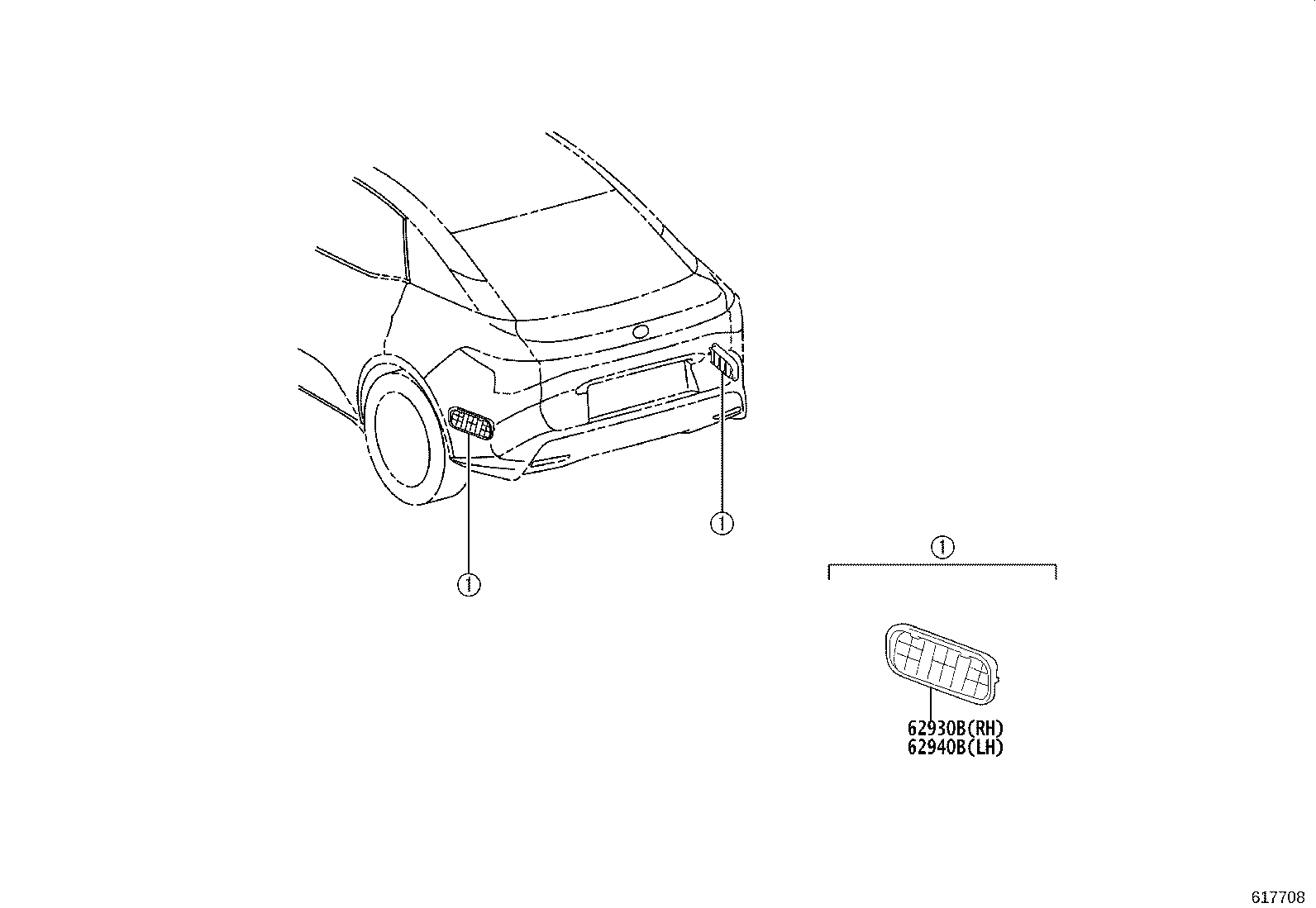 62940-07010 DUCT ASSY, QUARTER VENT, RH product image