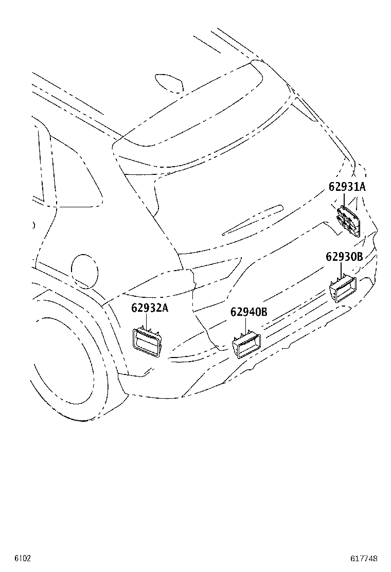 62930-BZ190 DUCT, QUARTER VENT, RH product image
