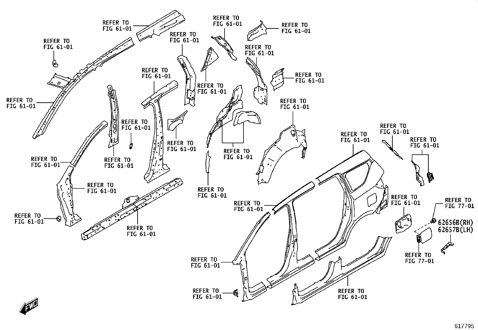 62940-WC004 DUCT ASSY, QUARTER VENT product image