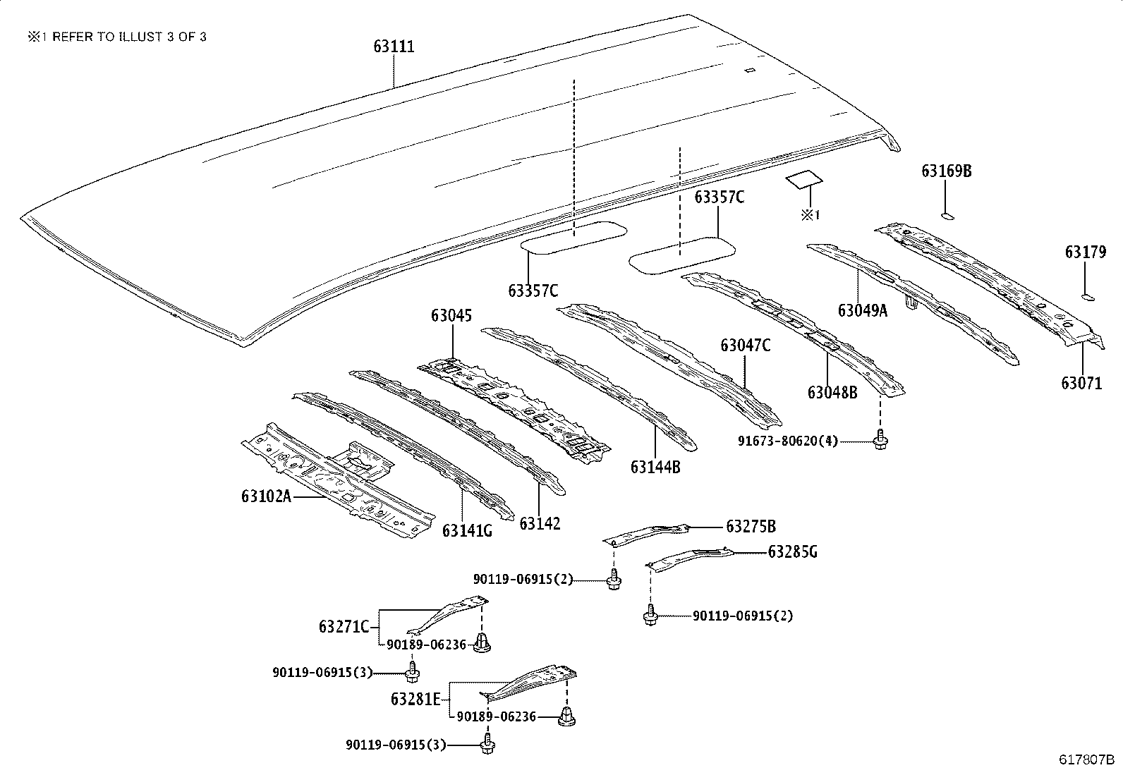 63111-V2010 PANEL, ROOF product image