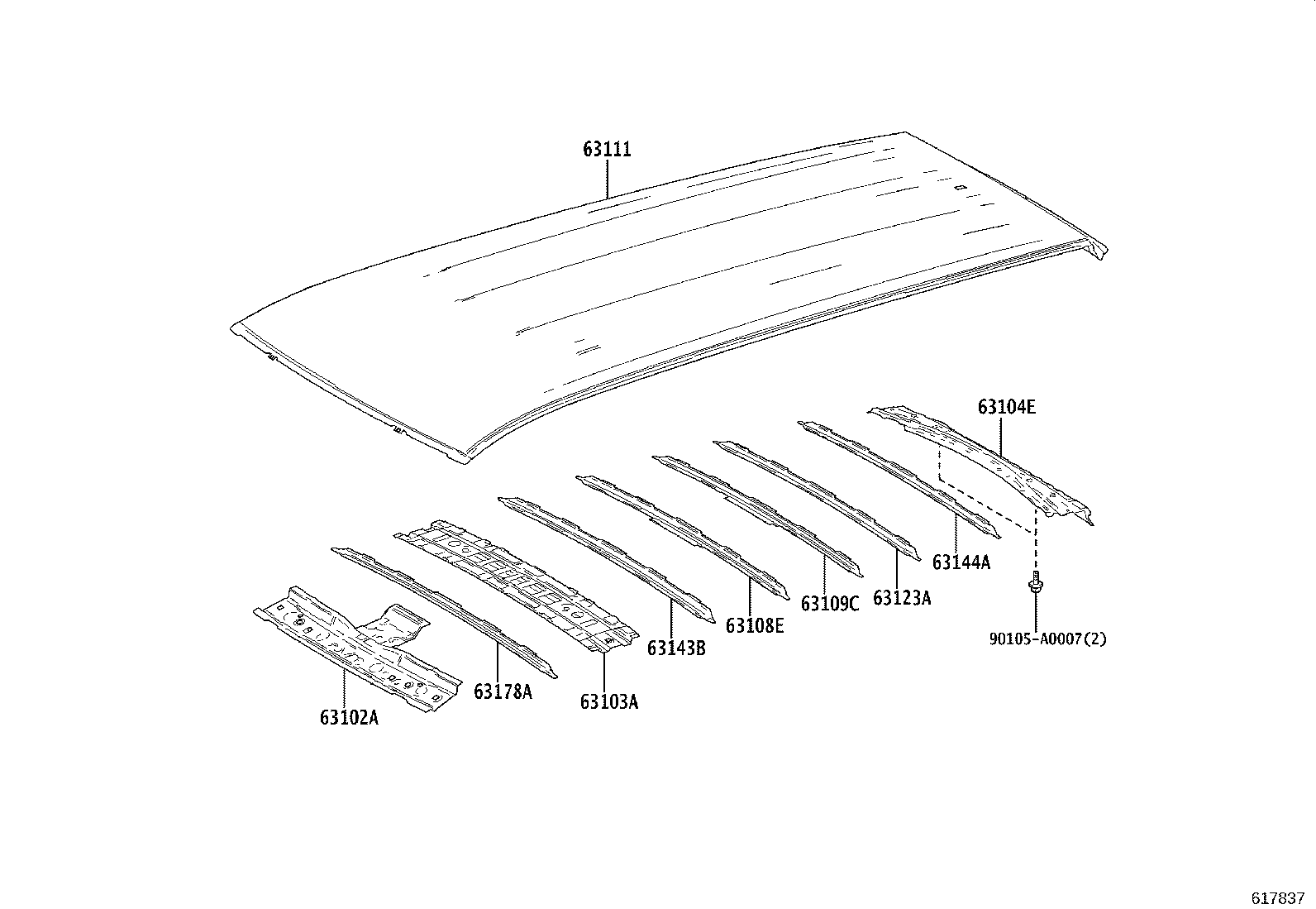 63230-48010 BOLT ASSY, REMOVABLE ROOF product image