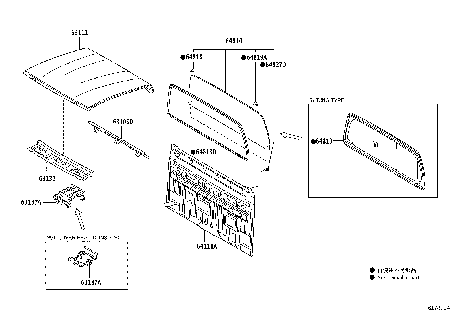 Toyota 64101-KK180 PANEL, BACK