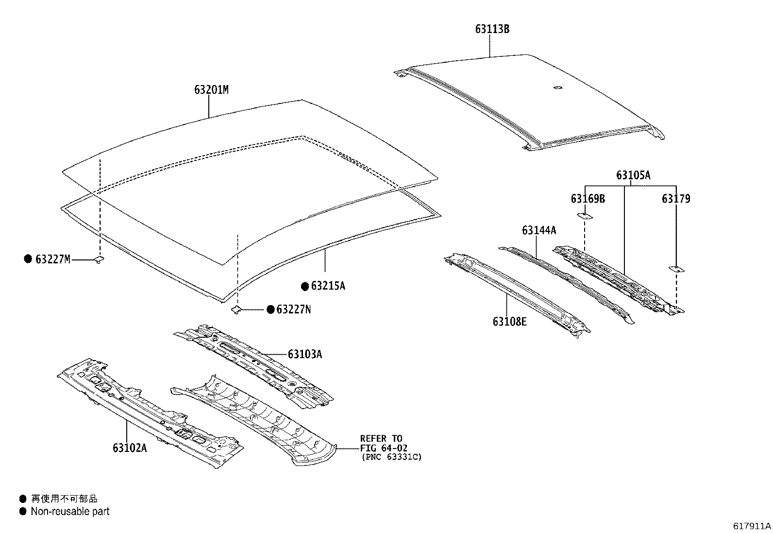 63203-30260-C0 HOUSING SUB-ASSY, SLIDING ROOF OR REMOVABLE ROOF product image