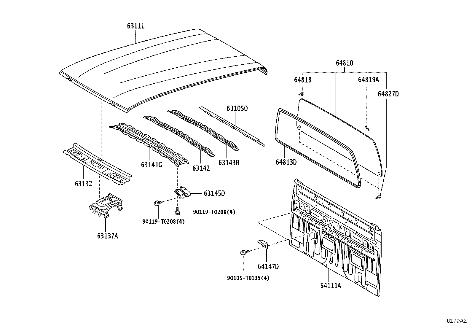 64101-KK290 PANEL, BACK product image
