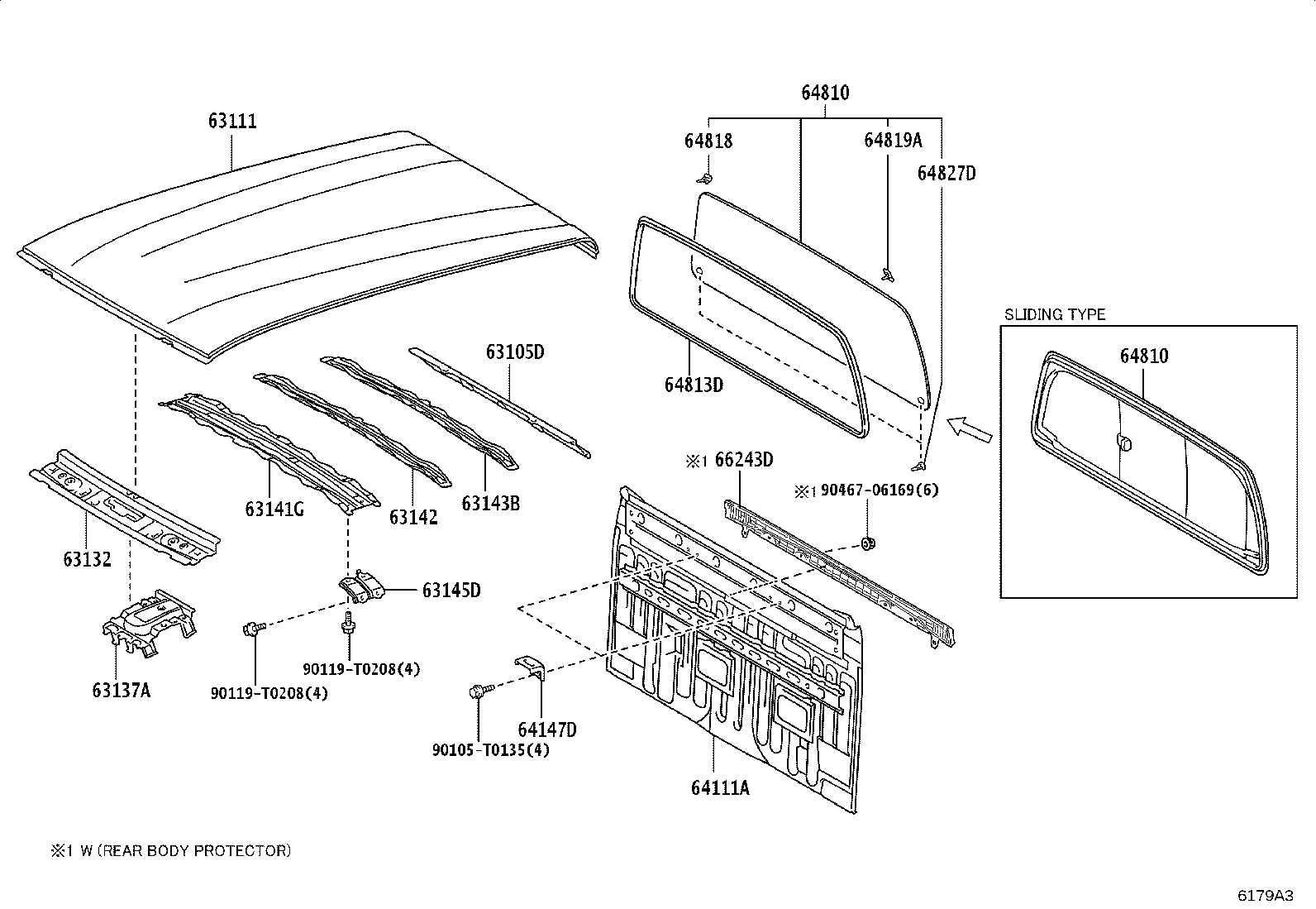 64101-KK270 PANEL, BACK product image