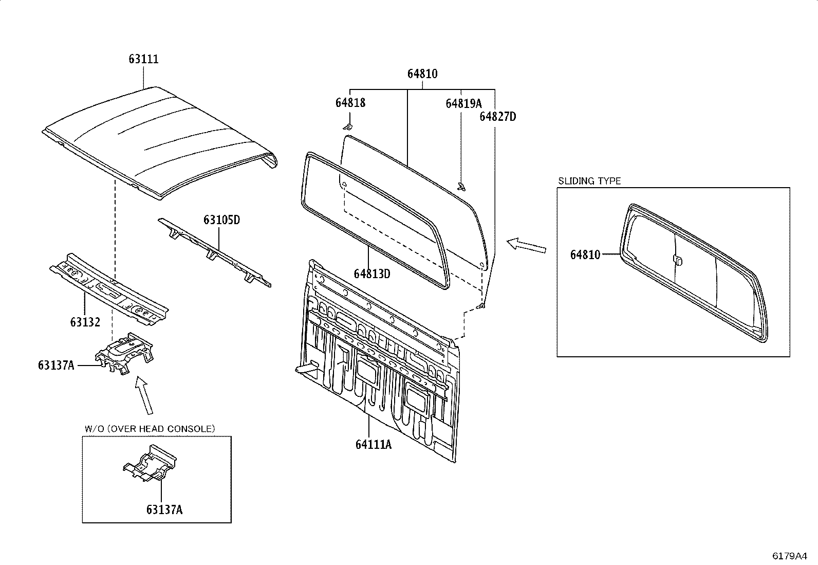 64101-KK320 PANEL, BACK product image