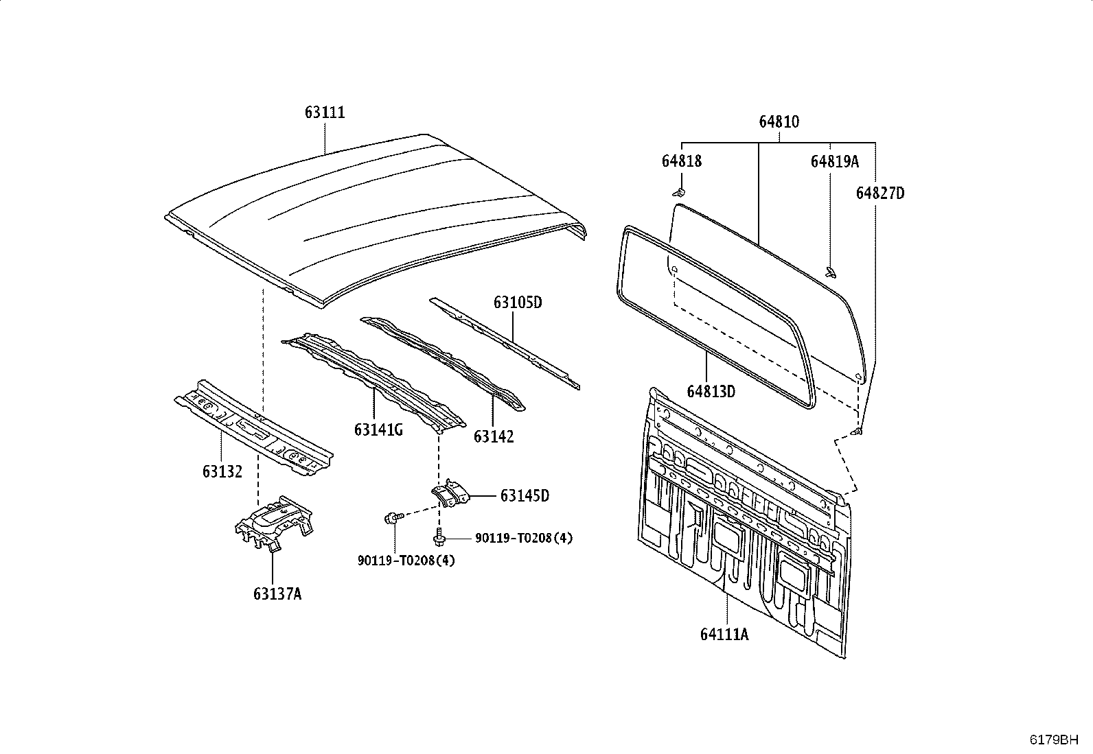64101-KK290 PANEL, BACK product image