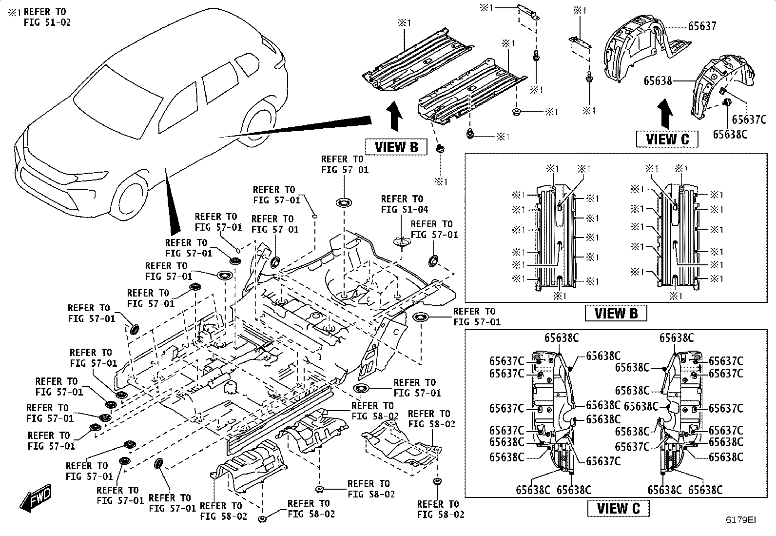 61203-WC009 RAIL SUB-ASSY, ROOF SIDE, INNER RH product image