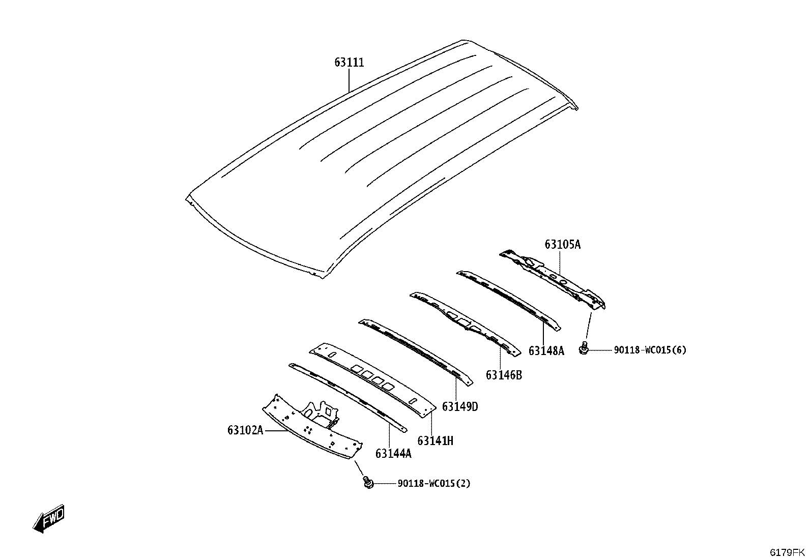 63146-WC010 FRAME SUB-ASSY, BACK DOOR OPENING product image