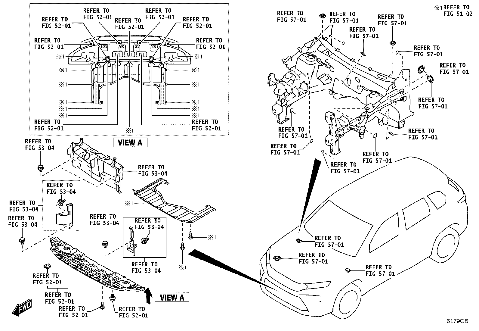 61203-WC009 RAIL SUB-ASSY, ROOF SIDE, INNER RH product image