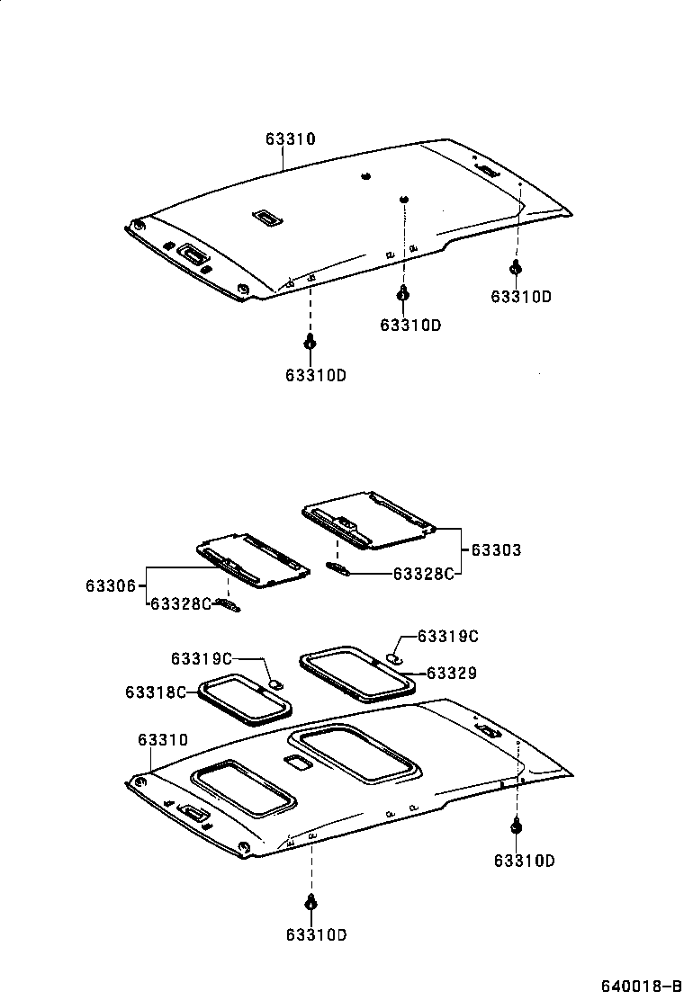 63306-44010-B0 TRIM SUB-ASSY, SUNSHADE product image