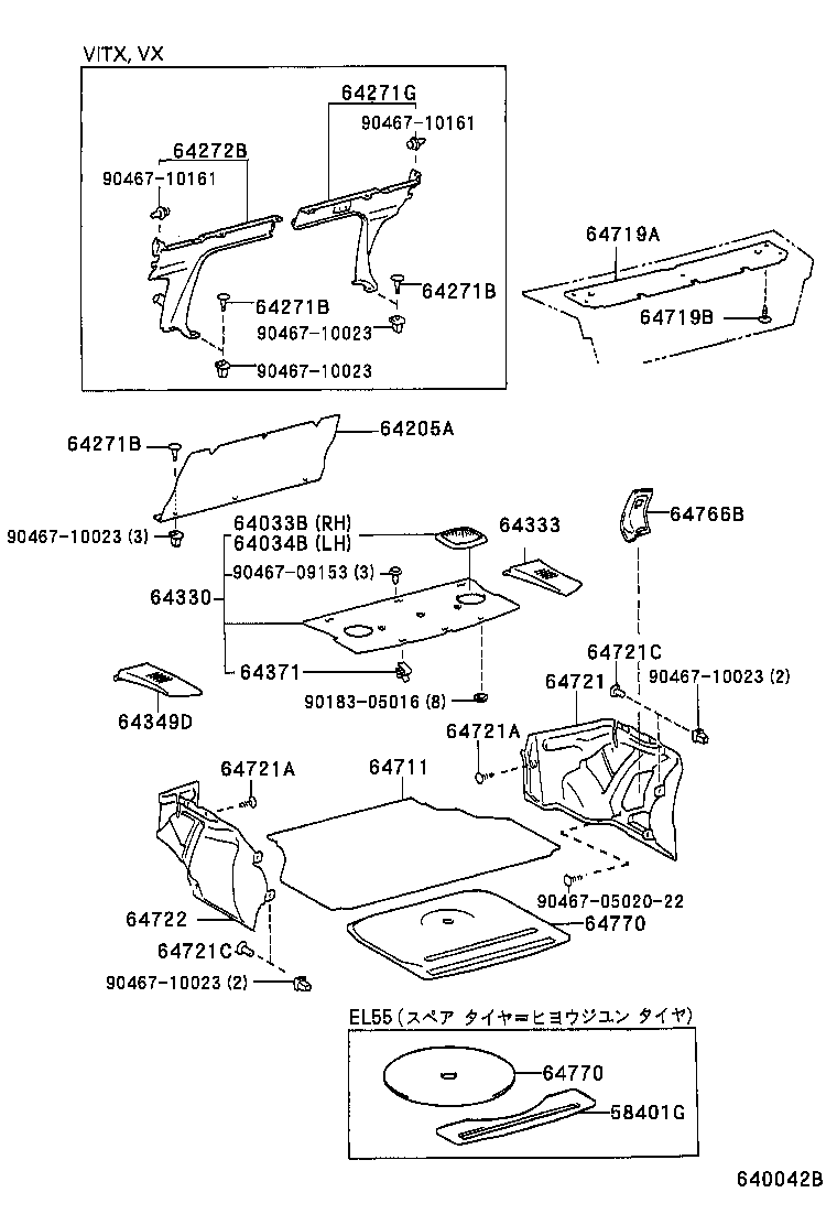 64770-16260 COVER ASSY, SPARE WHEEL product image