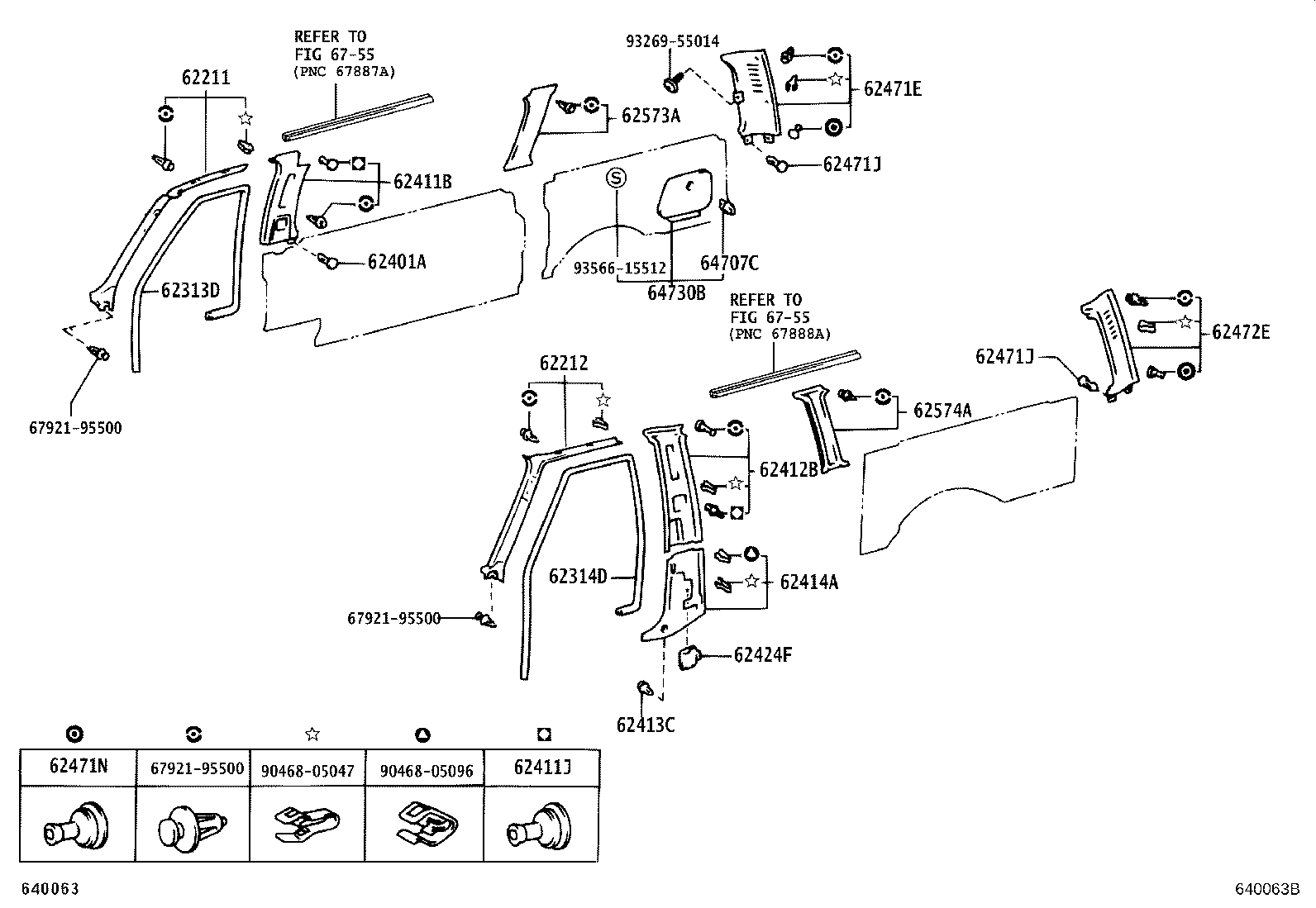 61729-26010 BRACKET, ROOF SIDE RAIL, LH product image