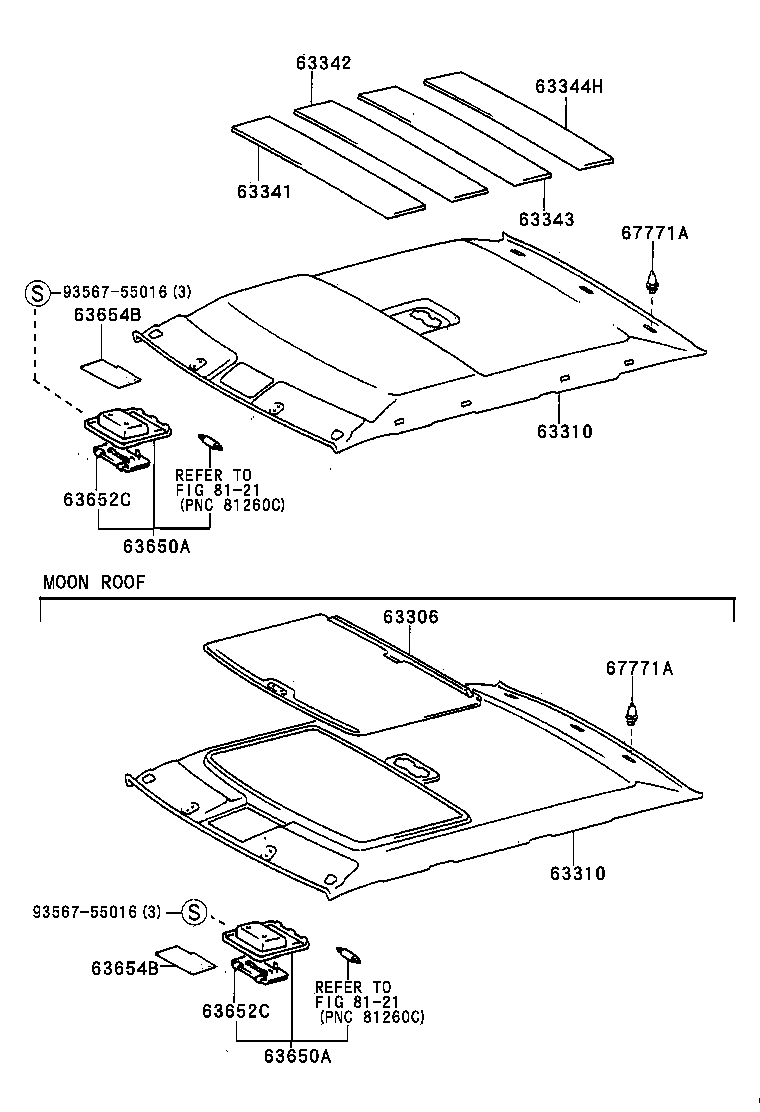 63650-0W010-B0 BOX ASSY, ROOF CONSOLE product image