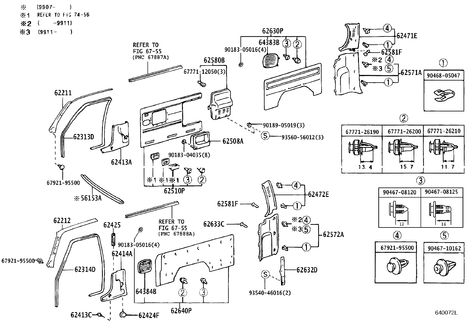 61729-26010 BRACKET, ROOF SIDE RAIL, LH product image