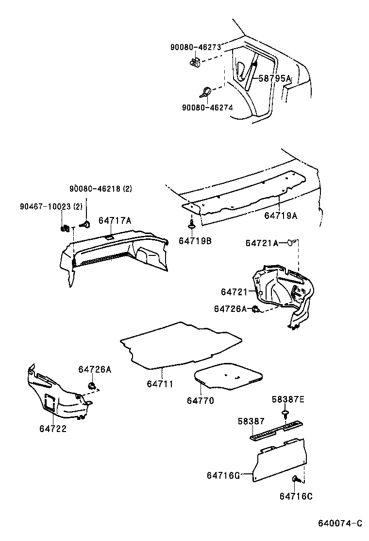 64330-16880-B0 PANEL ASSY, PACKAGE TRAY TRIM product image